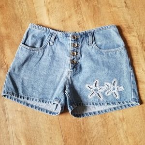 No Excuses high waisted jean shorts